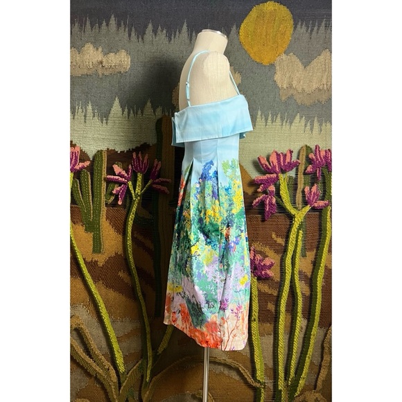 Anthropologie Sleeveless Fold-over Whimsical Dress XSP - Picture 5 of 16